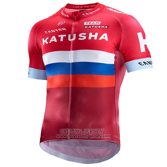 2017 Jersey Katusha Red And White